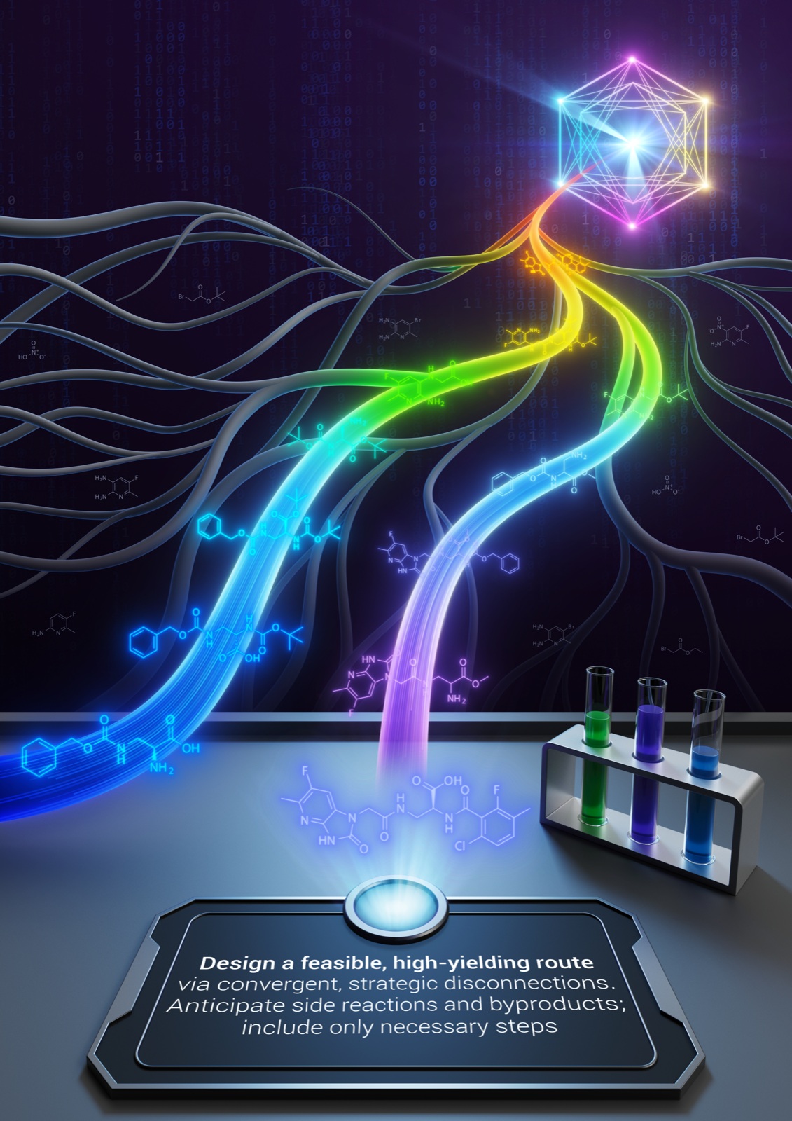 Matter May issue cover for the Synthegy paper